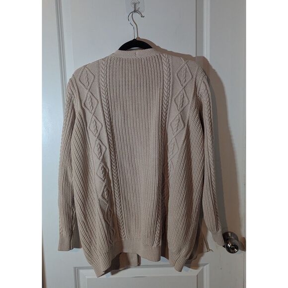 Lynz Pure Knitted Cardigan Beige Medium - Picture 2 of 4